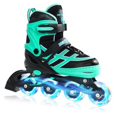 Inline Skates for Girls Boys Ages 5-8 8-12 Adjustable Illuminating Wheels Inl...