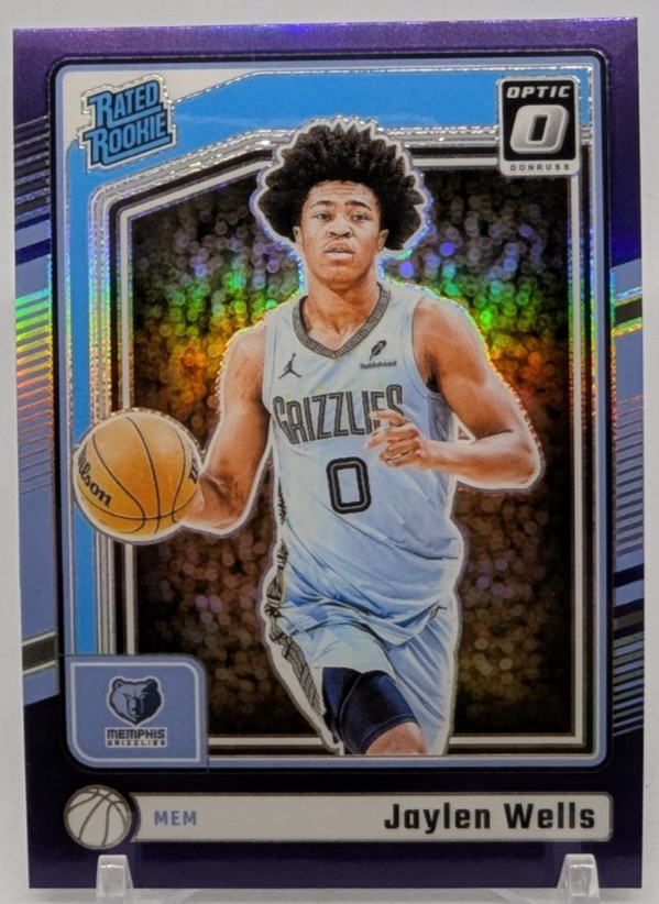 2024-25 Panini Donruss Optic - Jaylen Wells #252 Rated Rookie Purple Prizm (RC)