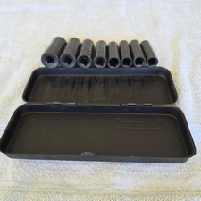 Pittsburgh 3/8" Metric Deep Impact Socket Set 8‑Pc 10–19mm Black Oxide