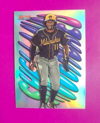 2023 Bowman's Best Shellacked Jackson Chourio Chrome Refractor RC