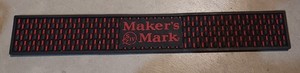 NEW Makers Mark Rubber Bar Mat, Drink Rail Spill 24" x 3 1/2"
