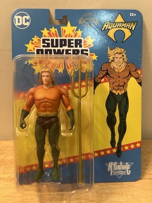 DC Super Powers Aquaman Gold 4'' Figure McFarlane 40th Anniversary NIB