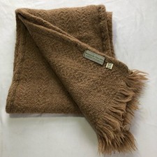 Weave of the Irish brown scarf handcrafted in Ireland 100 merino wool fisherman