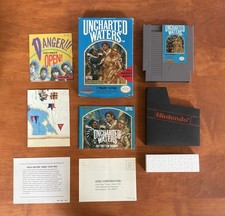 Uncharted Waters (Nintendo NES) Great Condition CIB Complete w/ Map & Reg Card