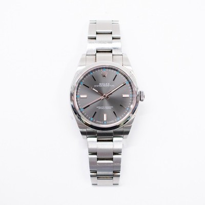 Rolex Oyster Perpetual 39 114300 Slate Dial Steel Men's Watch With Box & Papers