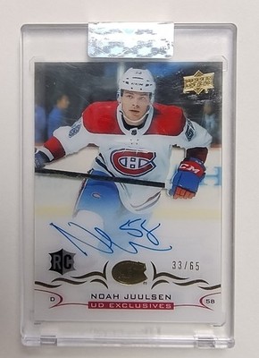 2018-19 Upper Deck Clear Cut - Rookies Noah Juulsen #CCR-NJ UD Exclusives /65