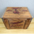 Vintage Miller High Life Wooden Beer Crate Box 18"x13.5"x13.5" Advertising Sign