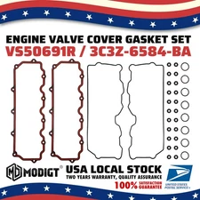 For 03-10 Ford 6.0L Powerstroke Diesel Valve Cover Rocker Box Carrier Gasket Set