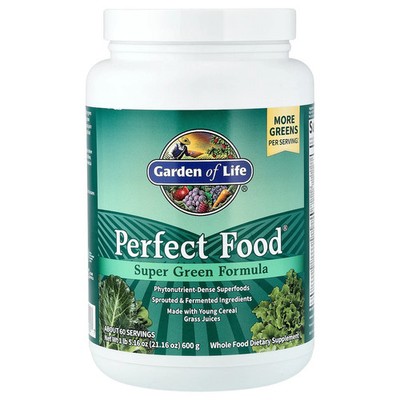 Garden of Life Perfect Food Super Green Formula 21 16 oz 600 g No Artificial