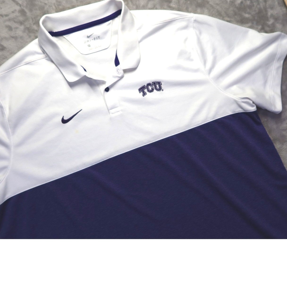 Texas Christian University TCU Horned Frogs Polo Shirt Men's Size 2XL XXL
