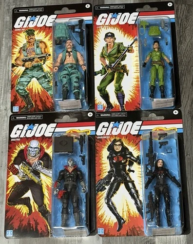 G.I. Joe Classified Series Retro Cardback Lot Of 4 Wave 1 Hasbro Baroness