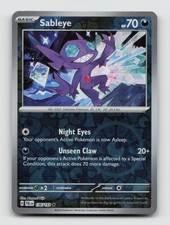 Sableye 136/193 Rare PAL Paldea Evolved Pokemon Reverse Holo NM/M