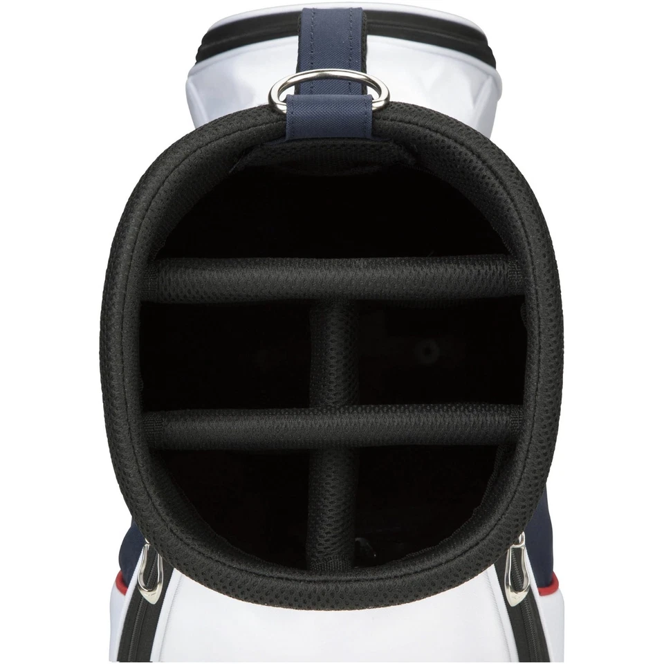 Bolsa de carro delgada compacta MIZUNO Golf NX.1 9 x 47" ligera 2023 negra × azul Foto 4 de 4