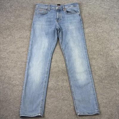 Hugo Boss Jeans Herren W32 L28 Blau Delaware Slim Fit Stretch Denim Soft Motion