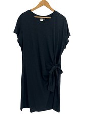 Gap Black 100% Cotton Side Tie T-shirt Dress XL NWT
