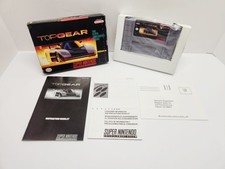 Top Gear SNES Super Nintendo CIB Complete W/ Reg Card Authentic Tested 