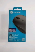 JLab Go Charge Mouse Multi Device Compact Wireless Mouse Black Bluetooth NEW