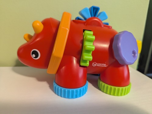 Learning Resources Tracy the Fidget Triceratops - Toddler Montessori Toys