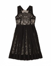 VINTAGE Womens Sleeveless A-Line Dress UK 12 Medium Black AE04