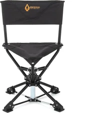360° Degree Swivel Hunting Chair Stool Seat, Perfect for Blinds, No Sink Feet, S