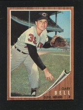 #273 GARY BELL, Indians - 1962 Topps: EX-MT, near-perfect centering 220882e