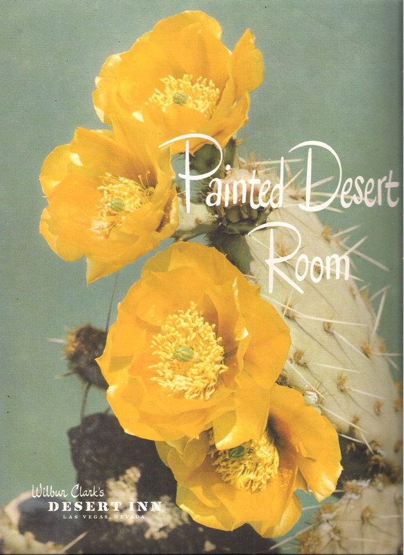 Vintage 1961 Desert Inn Las Vegas PAINTED DESERT ROOM Menu Dinah Shore