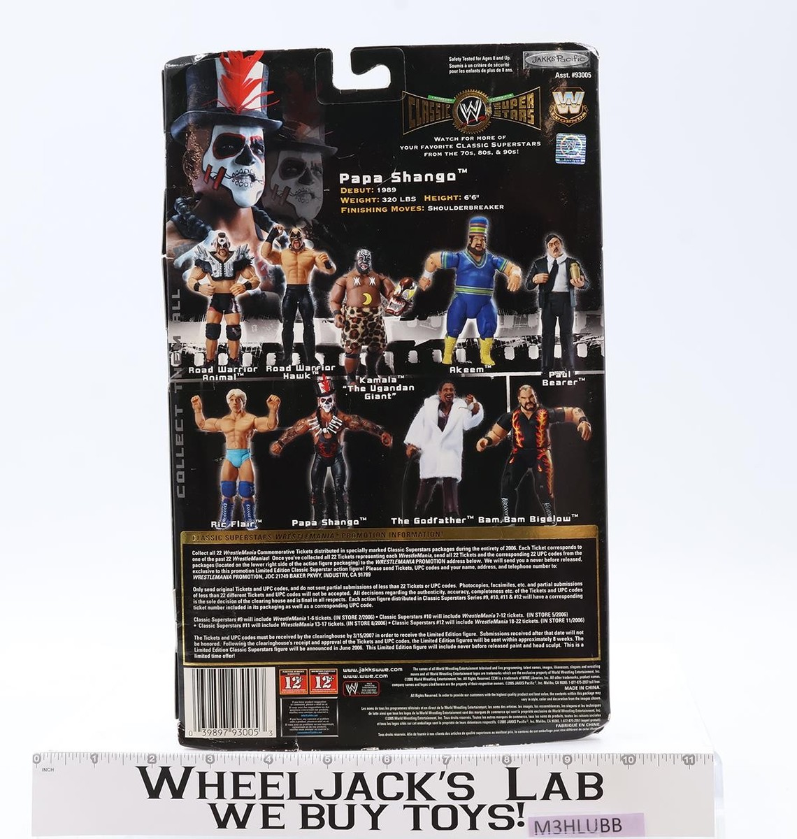 Papa Shango WWE Classic Superstars Series 9 2005 Jakks Pacific
