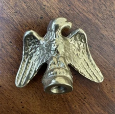 Preowned Vintage NOS Brass Finish Eagle Lamp Finial Topper