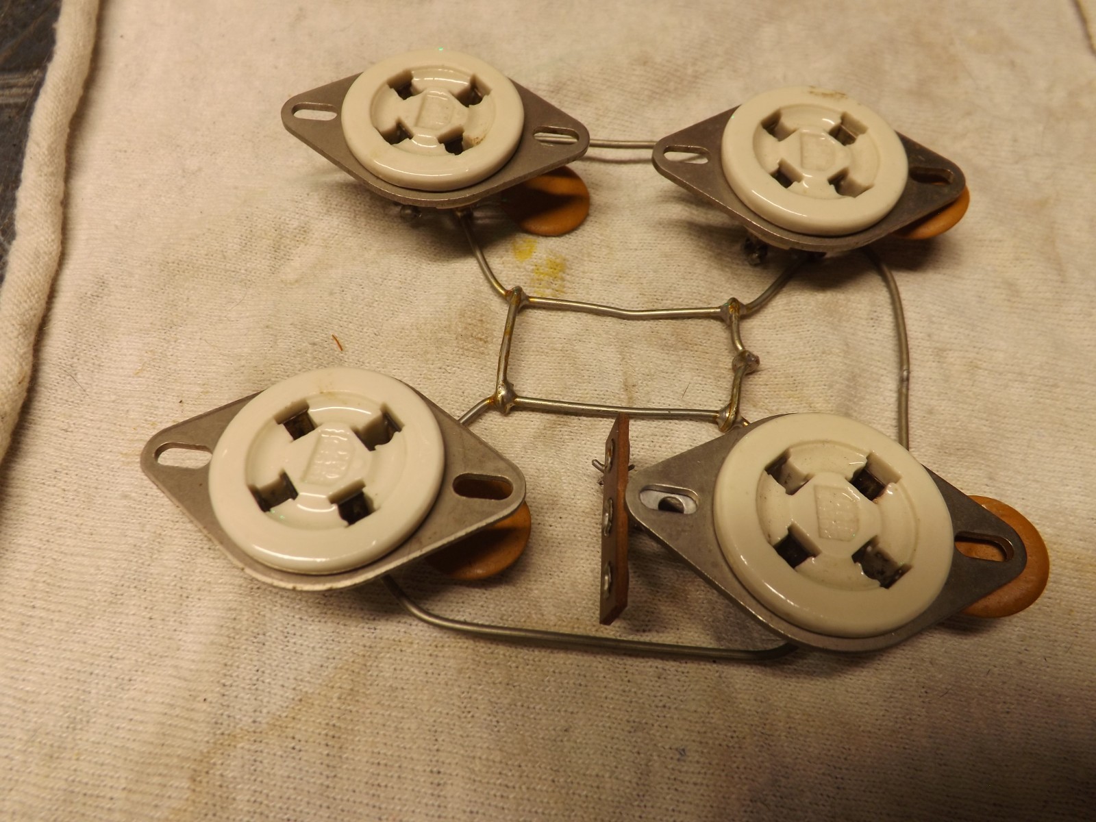 Porcelin Tube sockets prewired Collins 30L-1