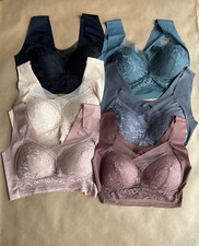 Wireless Lace Bras Lot Of 6 Size Medium