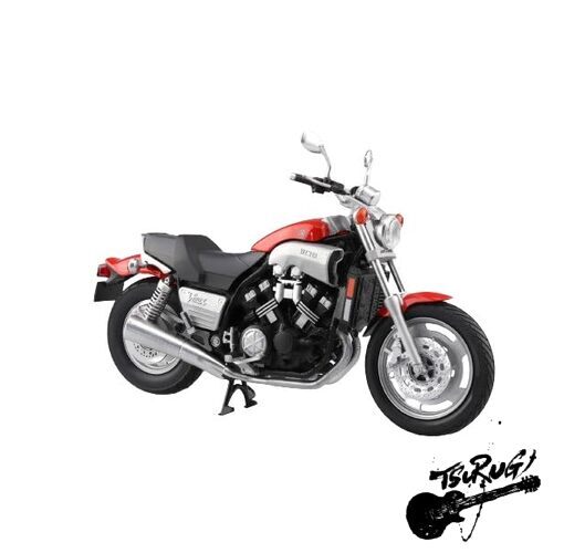 Aoshima Skynet 1/12 Finished Goods Bike Yamaha Vmax Fire Red