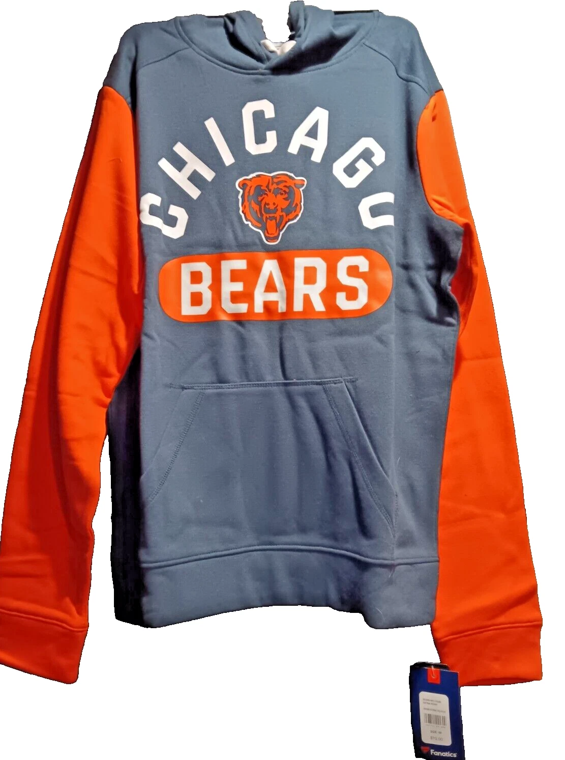 VETEMENTS Chicago Bears Felpa con cappuccio NFL Team Apparel Fanatics Taglia Media Regalo di Natale