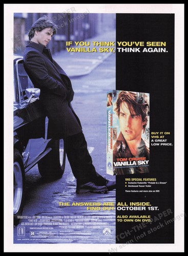 Vanilla Sky Tom Cruise 2000s Print Advertisement Ad 2002 Movie Release Promo - 第 1/1 張圖片