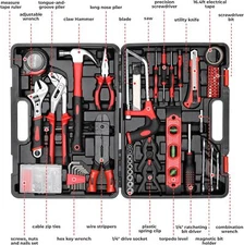 218PCS Mechanics Tool Set Drive Socket Ratchet Wrench Repair Tool Case