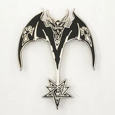 HELLHAMMER Satanic Rites Enamel Pin   heavy metal thrash celtic frost