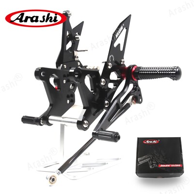 Arashi V2.0 Footrest Rearsets Foot Pegs For Kawasaki ZX6R ZX636