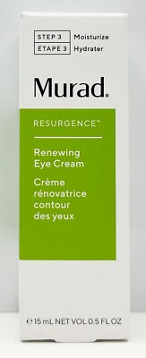 Murad Resurgence Renewing Eye Cream New In Box 0.5oz / 15mL