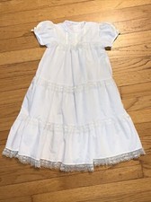 VTG Alexis Long White Dedication/Christening/Portrait Dress/Gown 9 Months