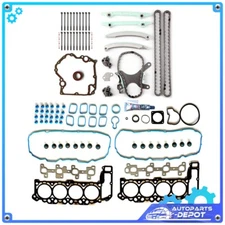Timing Chain Cover Gasket Head Gasket Bolts Set for 02-03 Dodge Ram 1500 4.7L V8