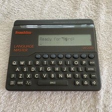 Franklin Language Master Dictionary Thesaurus LM 2200 - TESTED Words Spelling
