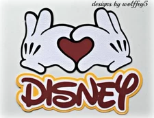 CRAFTECAFE DISNEY TITLE premade paper piecing scrapbook diecut piece 3D WOLFFEY5