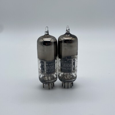 Matched Pair General Electric 6AU8 NOS Röhre Radioröhre Vacuum Tube Eico
