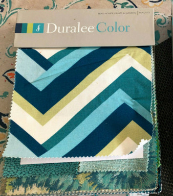 DURALEE COLOR 47 pcs Beau Monde Prints & Wovens in Peacock  Fabric Sample Book