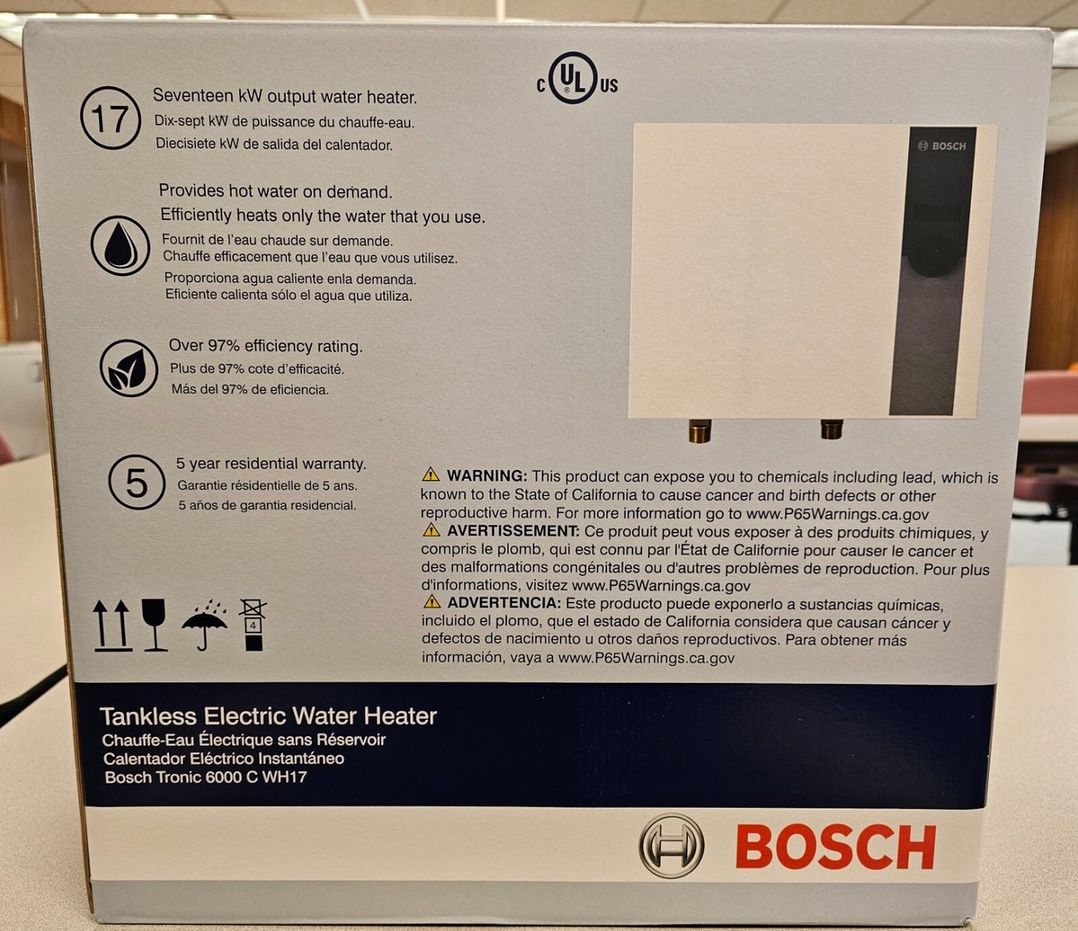 Bosch Tronic 6000C WH17 Electric Tankless Water Heater -Replaces PowerStar  AE115