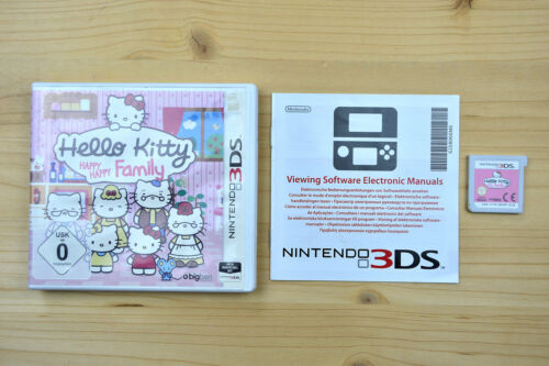 3DS - Hello Kitty : Happy Happy Family - (EMBALLAGE D'ORIGINE, avec mode d'emploi) - Photo 1/1