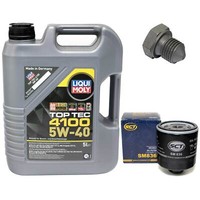 MotoröL Set 5W-40 5 Liter + ÖLfilter + Schraube FüR Audi A1 A3 VW Lupo 1.0 1.4