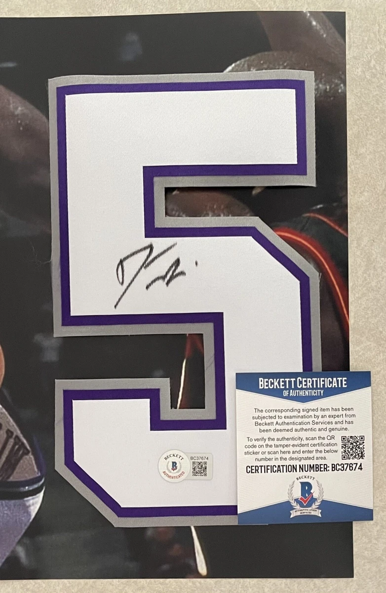 Jason Williams Signed 5 Jersey Number BAS COA Autographed White
