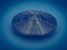 UFO Flying Saucer Alien Space Ship - N Scale - 1:160 - Made in the USA! Area 51?