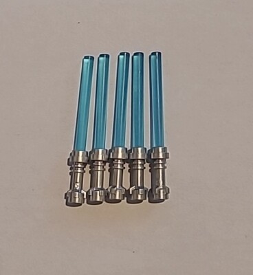 Lego Star Wars 5 Laserschwerter Blau Trans Lightblue Jedi Skywalker ObiWan *NEU*