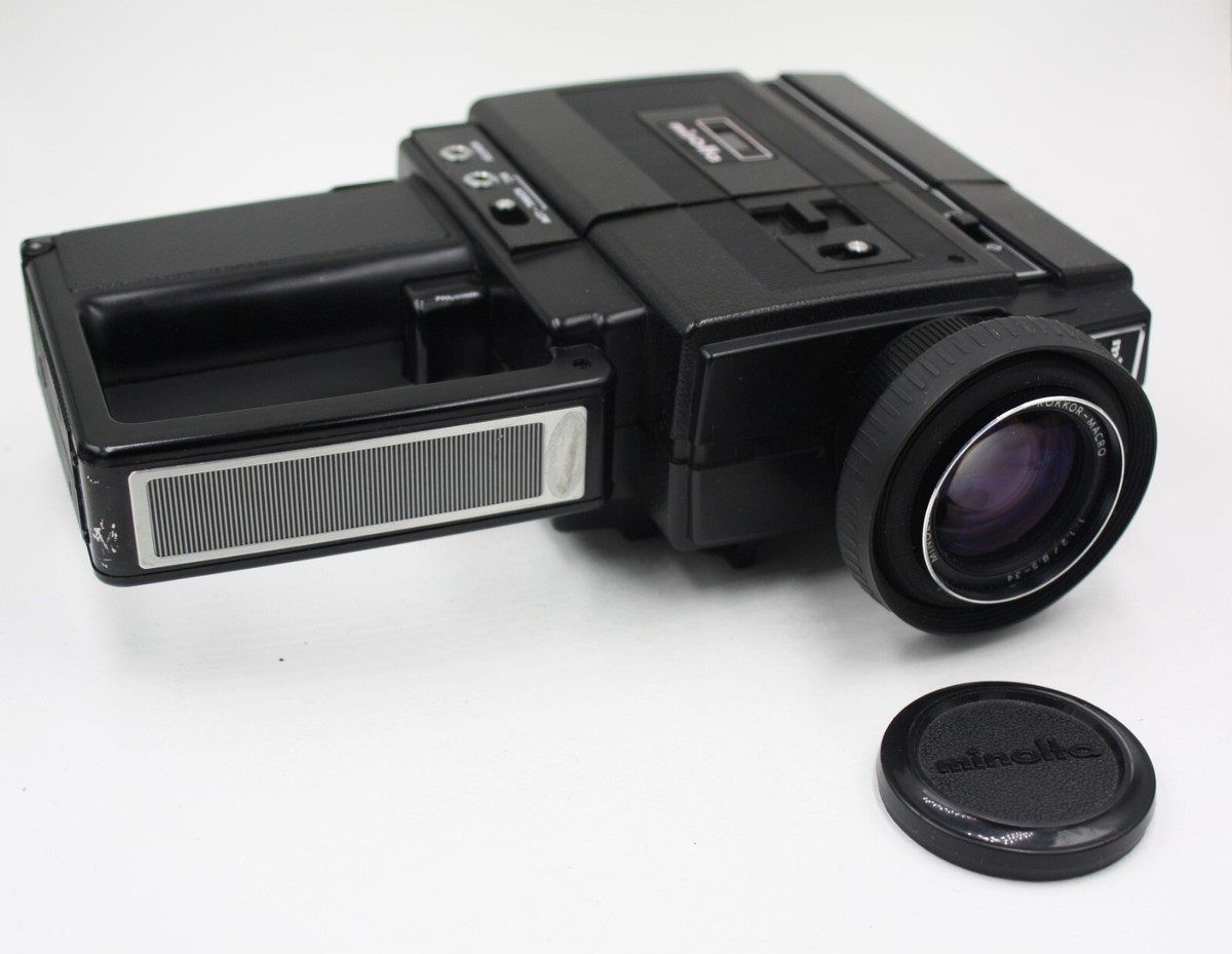 Minolta XL-440 Sound Super 8 Camera f/1.2 Rokkor Macro Zoom + Mics